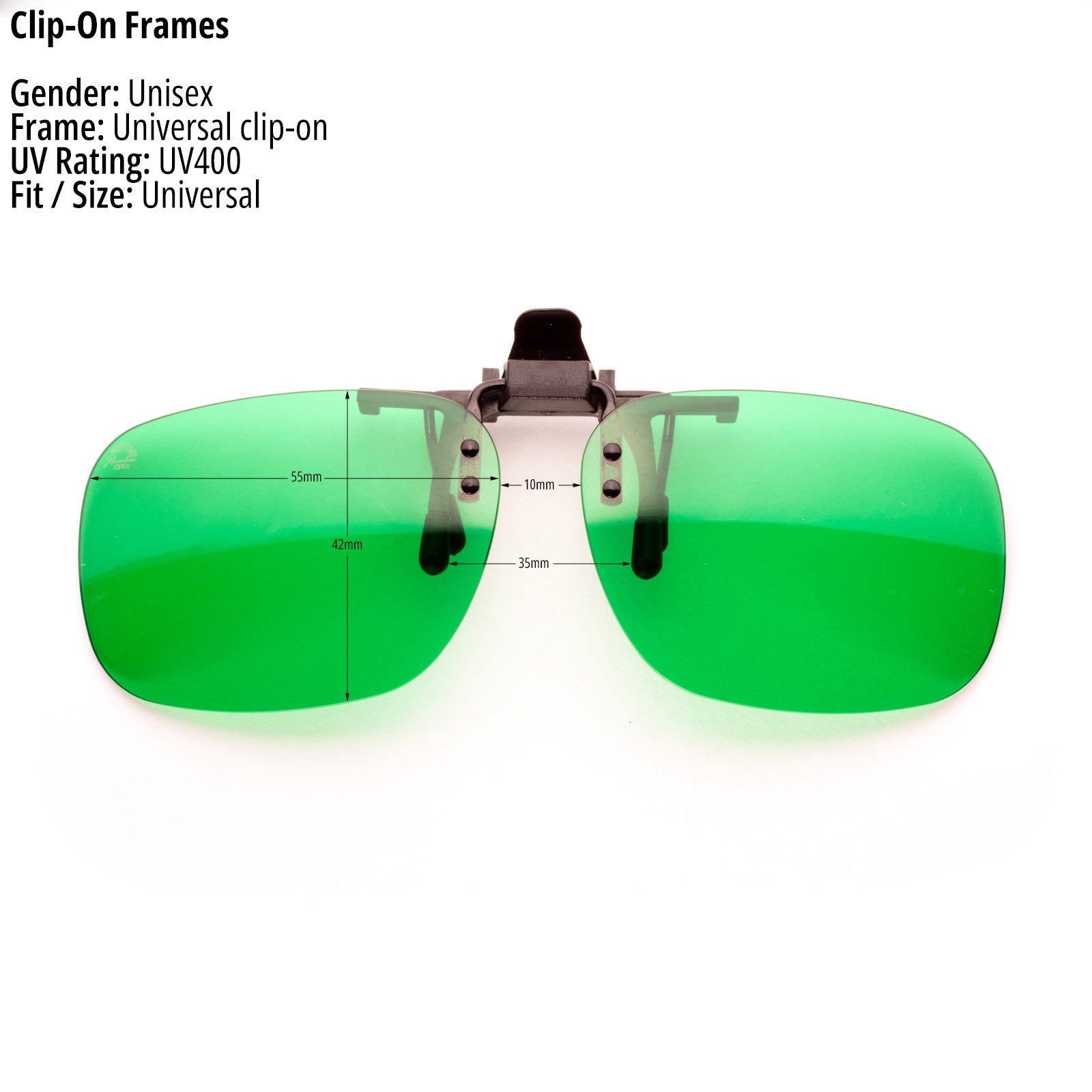 Green - Clip-On Lenses