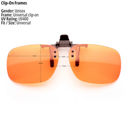 Image of Orange - Clip-On Lenses