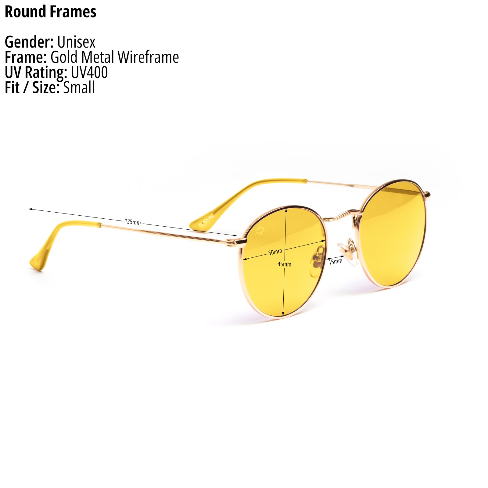 Yellow - Round Frame