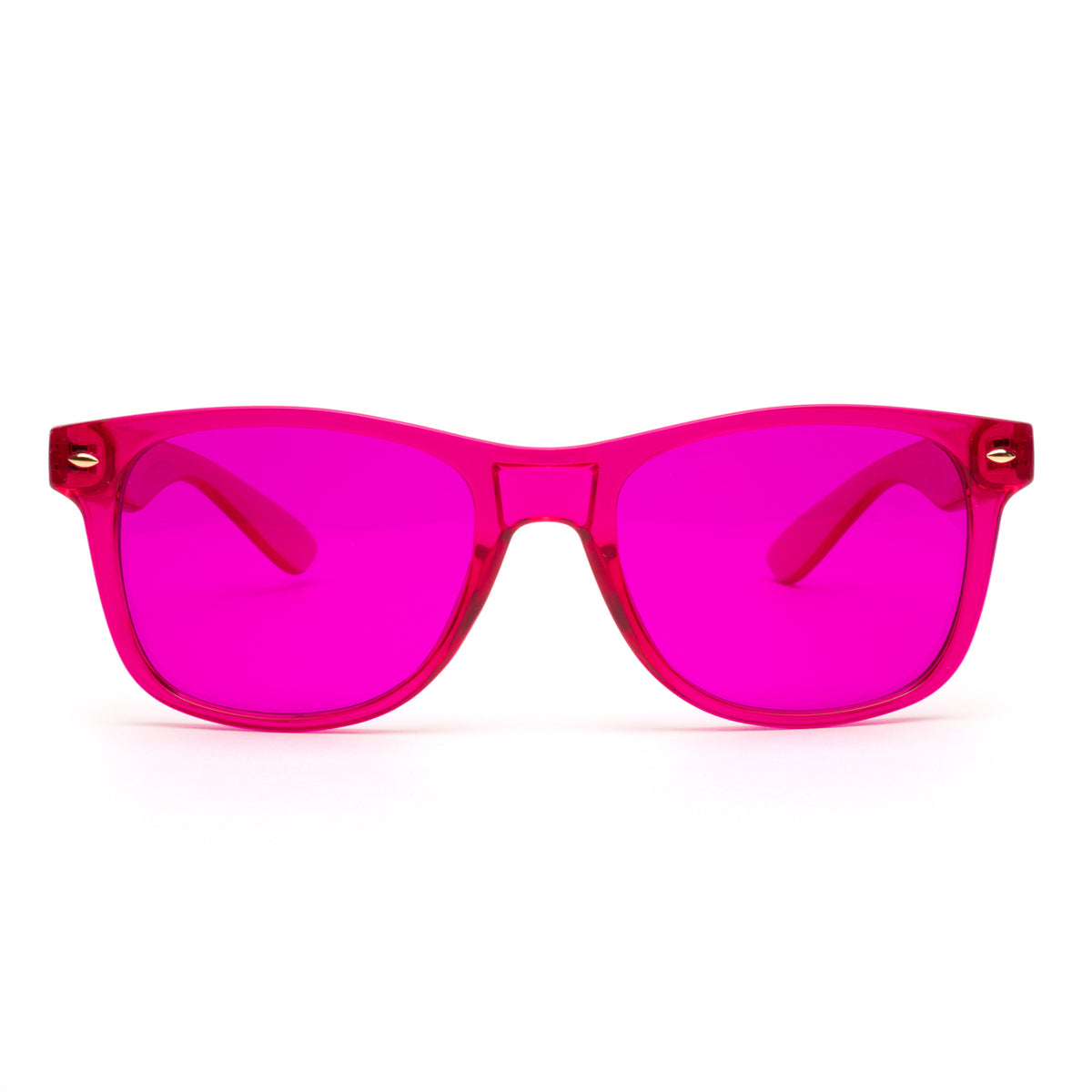 RainbowOPTX Magenta Pink Sunglasses Translucent Frames Men