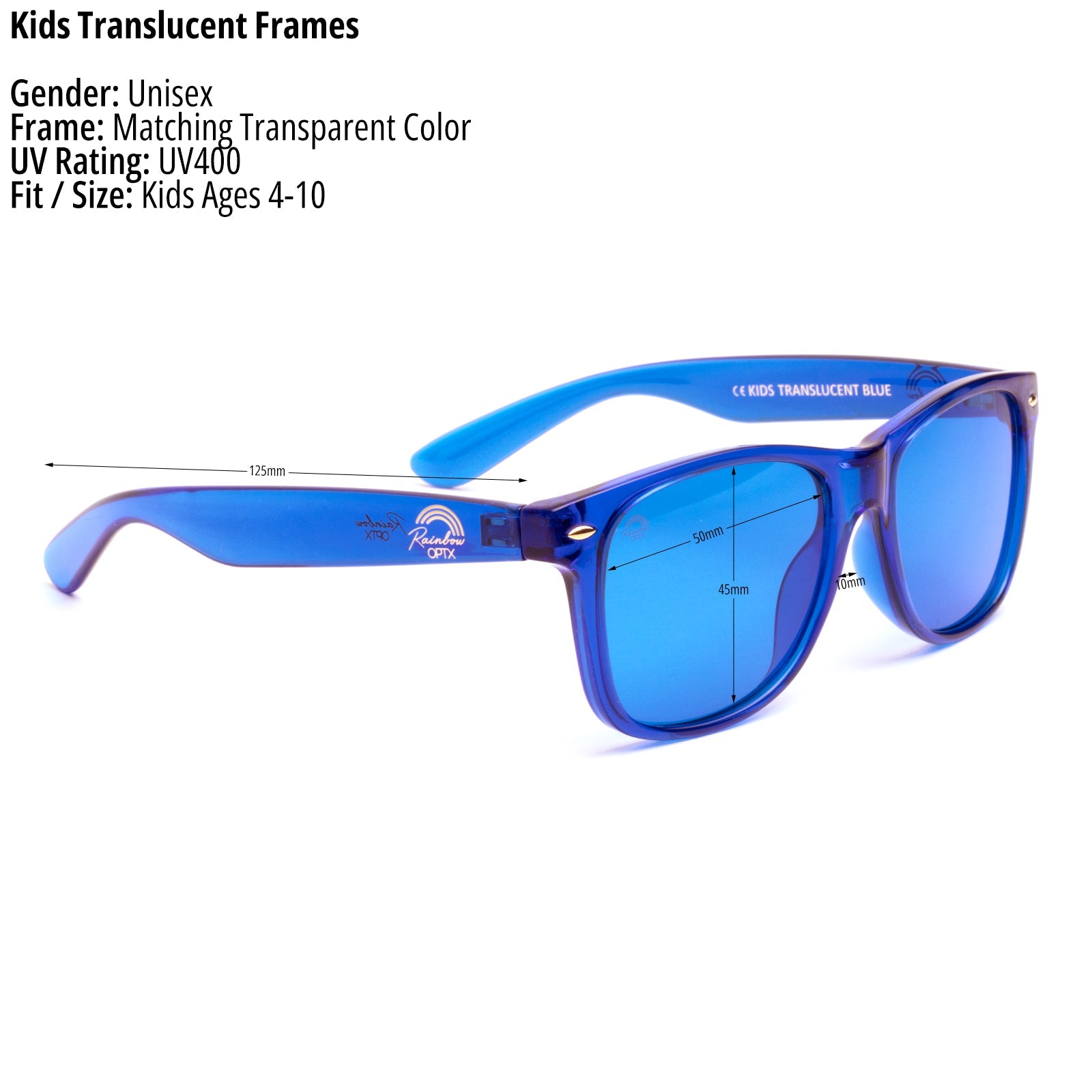 Kids Sunglasses - Blue - Rainbow OPTX™