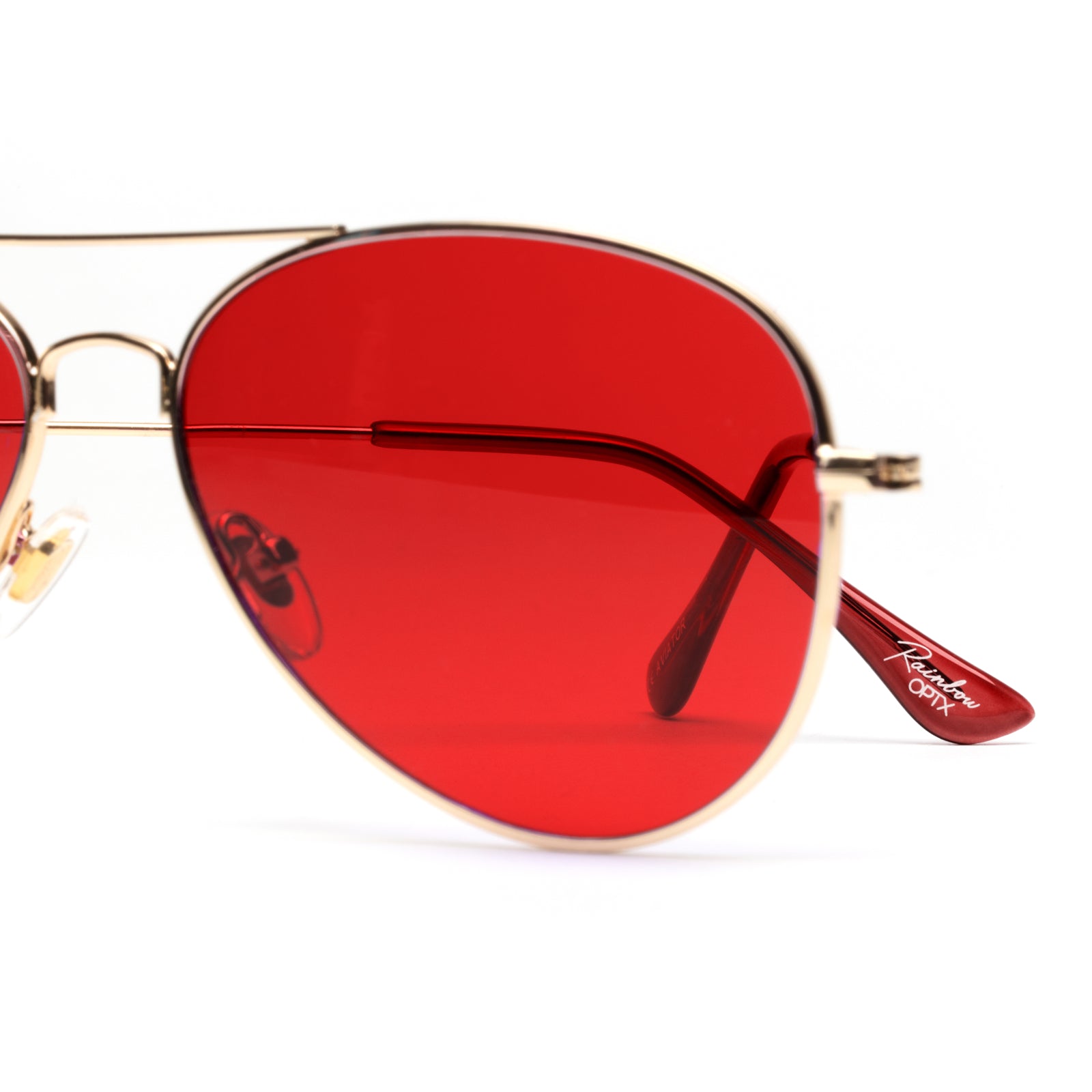 Aviator - Red - Rainbow OPTX™