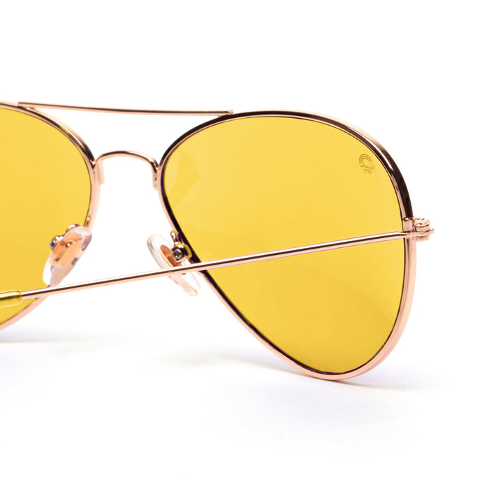 Classic Metal Teardrop Color Mirror Lens Aviator Sunglasses w/ Spring  Hinges - 1486 - Walmart.com