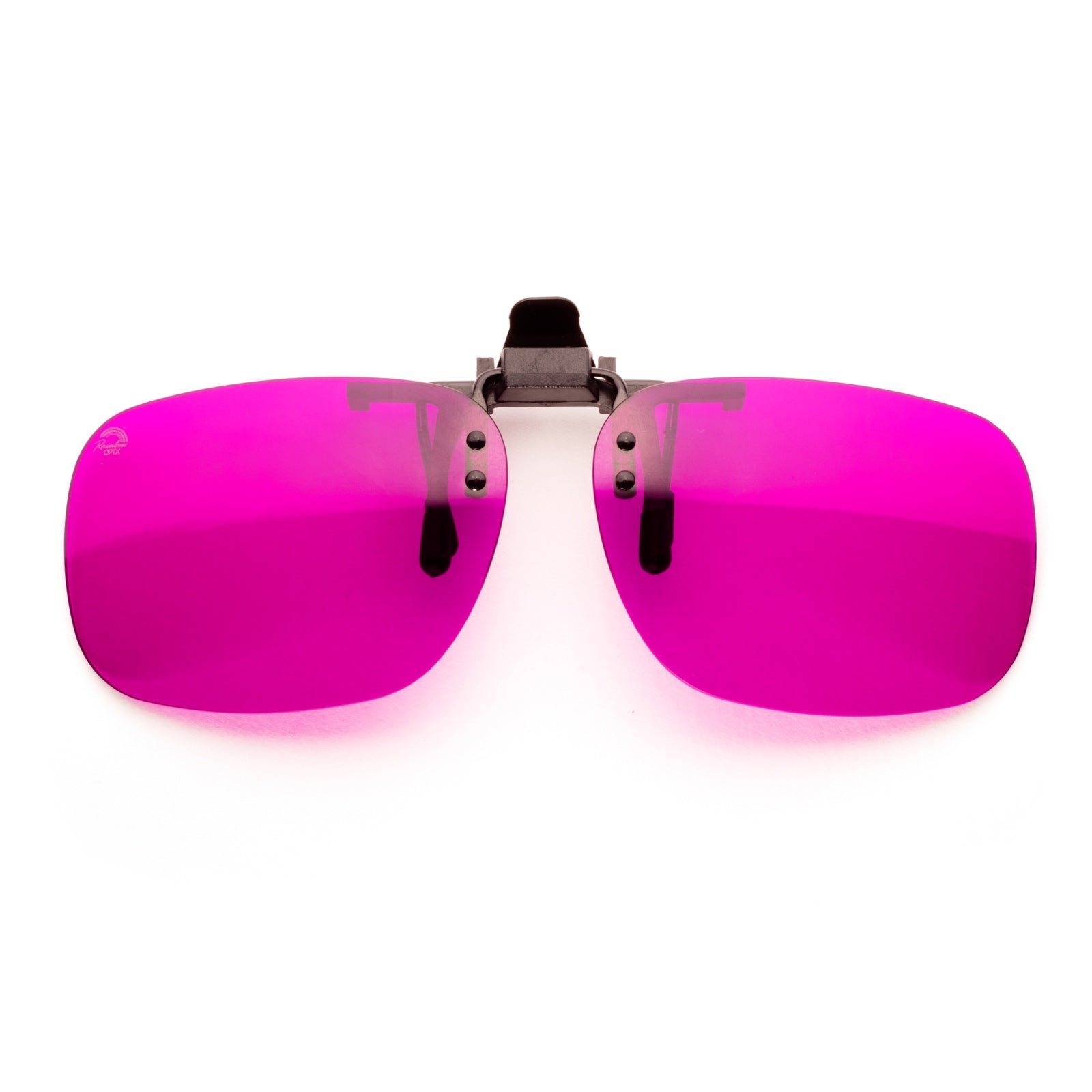 RainbowOPTX Magenta Pink Clip On Lenses For Prescription Eyewear Rainbow OPTX